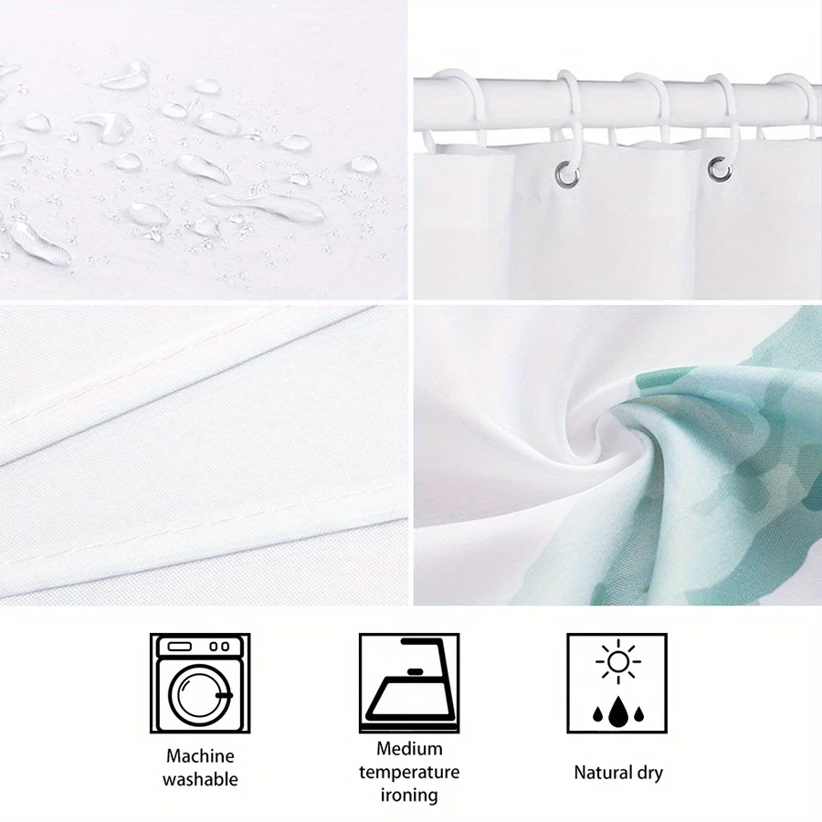 แมวที่มีเสน่ห์ในม่านอาบน้ํากันน้ําประตูวินเทจ - ดีไซน์ลายดอกไม้แสนสบาย ทําความสะอาดง่าย ผ้าทนทานสําหรับการตกแต่งห้องน้ํา