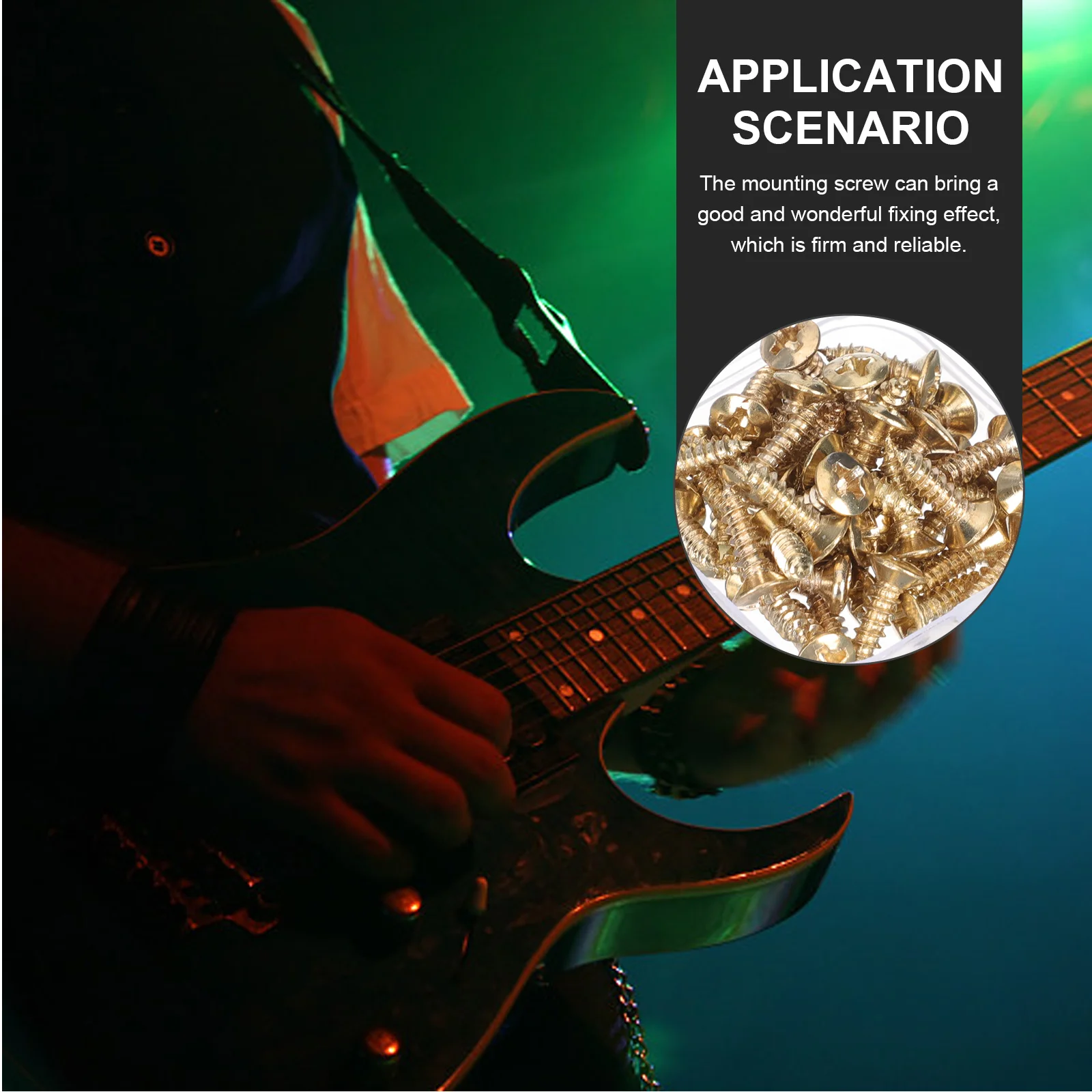 

100Pcs Guitar Guard Screws Pickguard Fixator Durable Safe Long Time Service Music Instruments Guitar Screws Pickguard Material