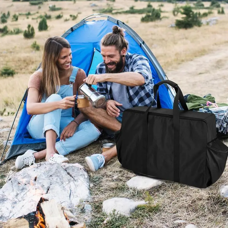 

Grill Tool Storage Bag Portable Stove Protective Tote Bag Outdoor Gear Organizer Grill Utensil Carrier Small Tank Accessories