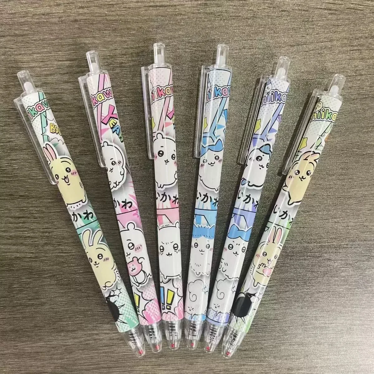 2026 New Chiikawa Boxed Film Cover Quick Dry Gel Pens Cartoon Retractable Rolling Ball Pens Student Exam Writing Stationery view 3