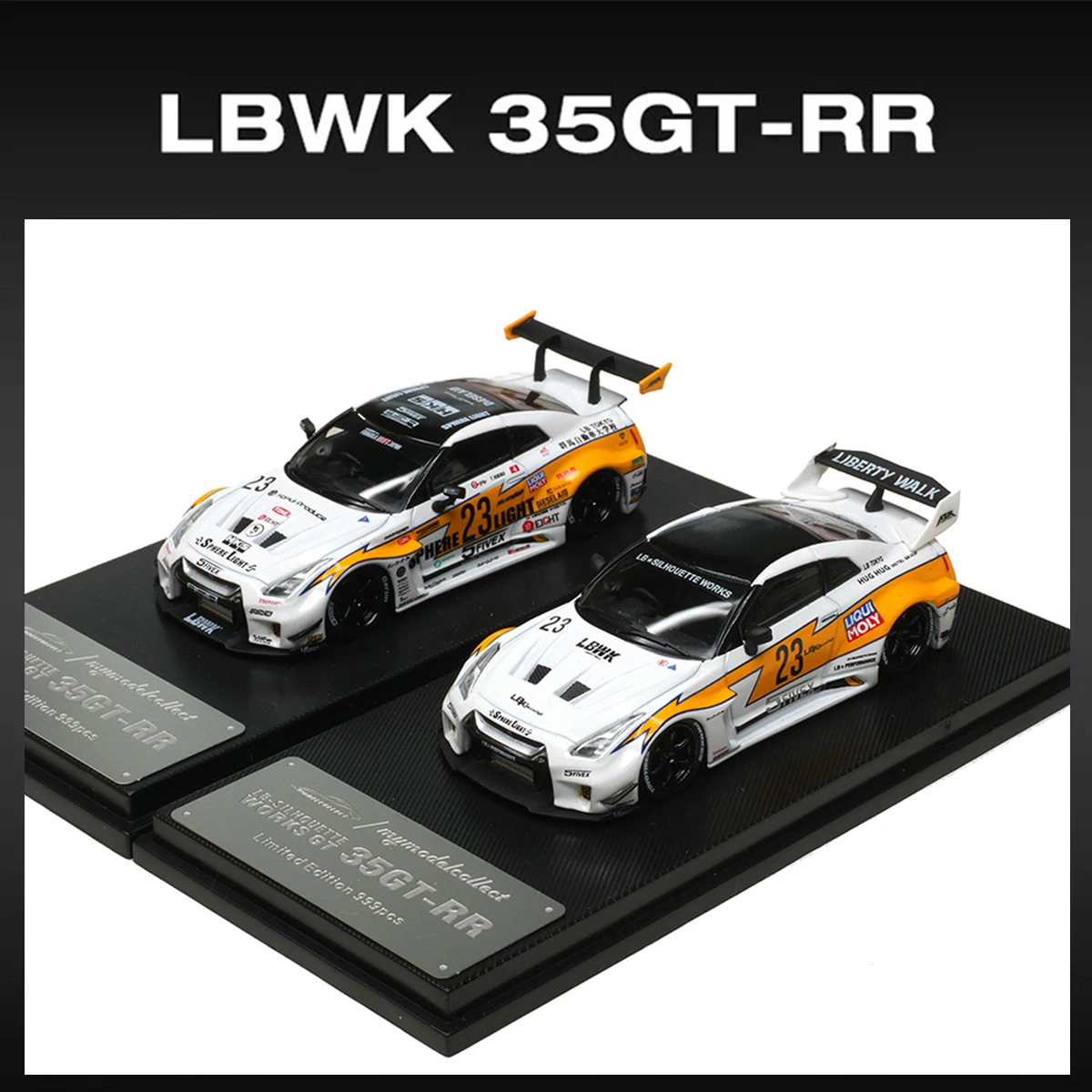 

Модель автомобиля MC In Stock 1:64 LBWK GTR R35 White Flash 23 1.5 3.0 35GT-RR, литая, для коллекции, игрушка