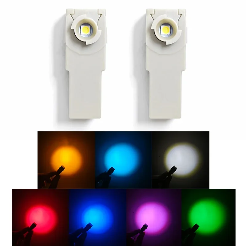 2 قطعة LED الزخرفية القدم ضوء الصليب صندوق القفازات مصباح الإضاءة موصل الضوء الداخلي لتويوتا ريلين كورولا كاي RAV4