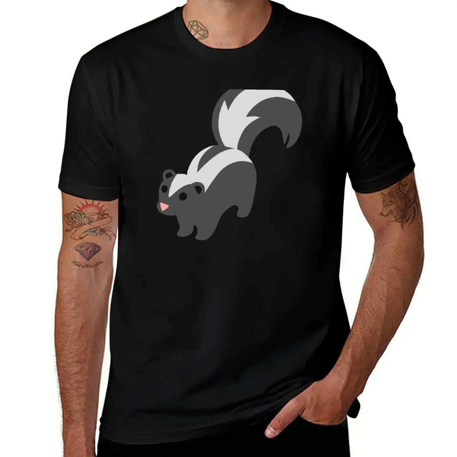 Skunk animal Gift for Skunk lovers T-Shirt Work Short Sleeve Cotton Top T-Shirt