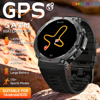 NEW For HUIAWE GPS Smart Watch BT Call T-Rex 3 5ATM IP69K Waterproof 1.43''AMOLED Bracelet Military Outdoor Sports Smartwatch