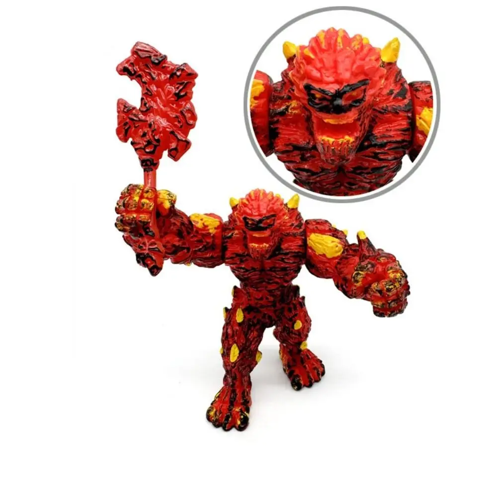 Tischdekoration Simulation Werwolf Tiermodell Orang-Utan PVC Eisdämonen Figuren Mythische Affen Savage Magma Golem Modell