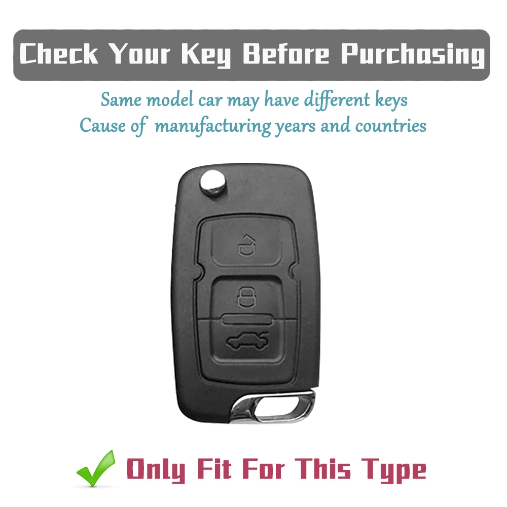 Car Key Fob Case for Geely Emgrand EC7/EU7/GC5/GC6/EC8/EC718/EC715 - Protective Key Cover Holder with Key Chain Auto Accessories view 3