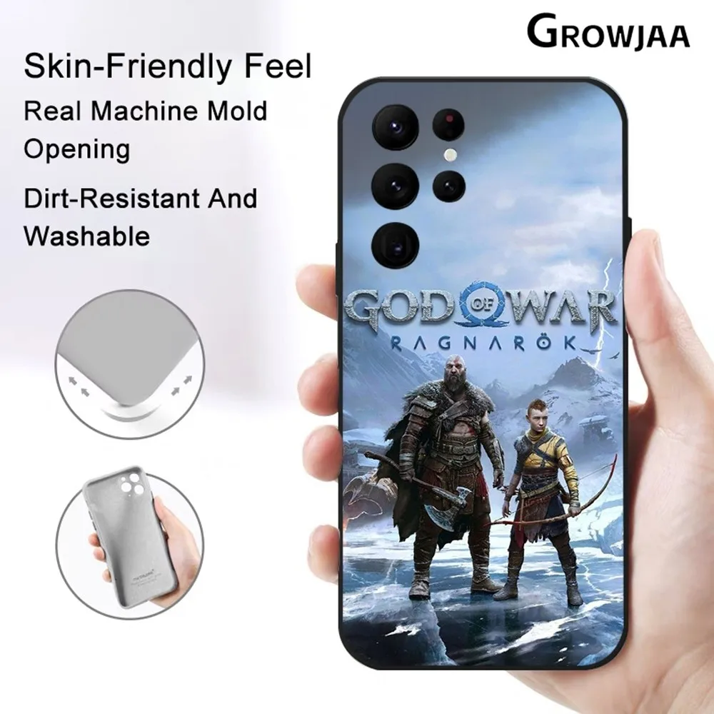 G-God Of W-War Game Anime Phone Case for Samsung Galaxy S24 Ultra S22 S23 Ultra S21 S20 5G Protective Silicone TPU Funda