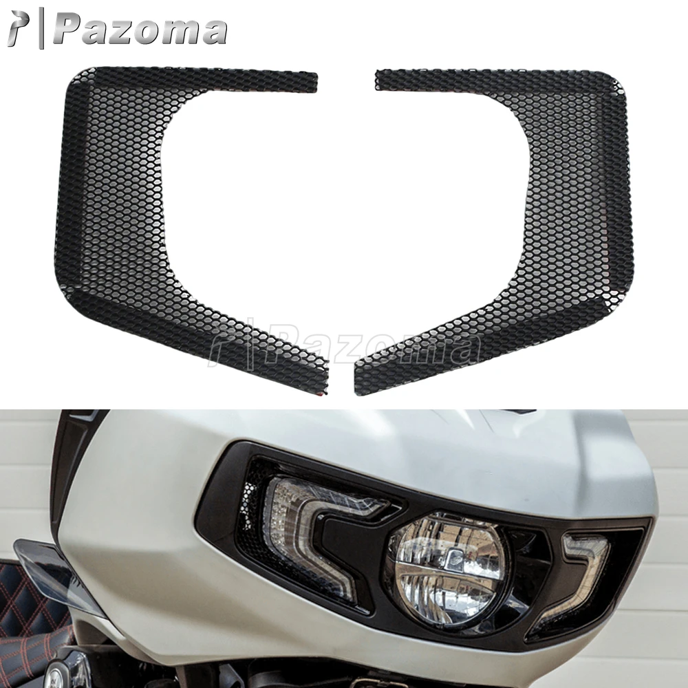 

FOR INDIAN Challenger Front Fairings Vent Trim Screen Accent Cover Motorcycle Left&Right Vent Screen Grill 2020 2021 2022 2023+