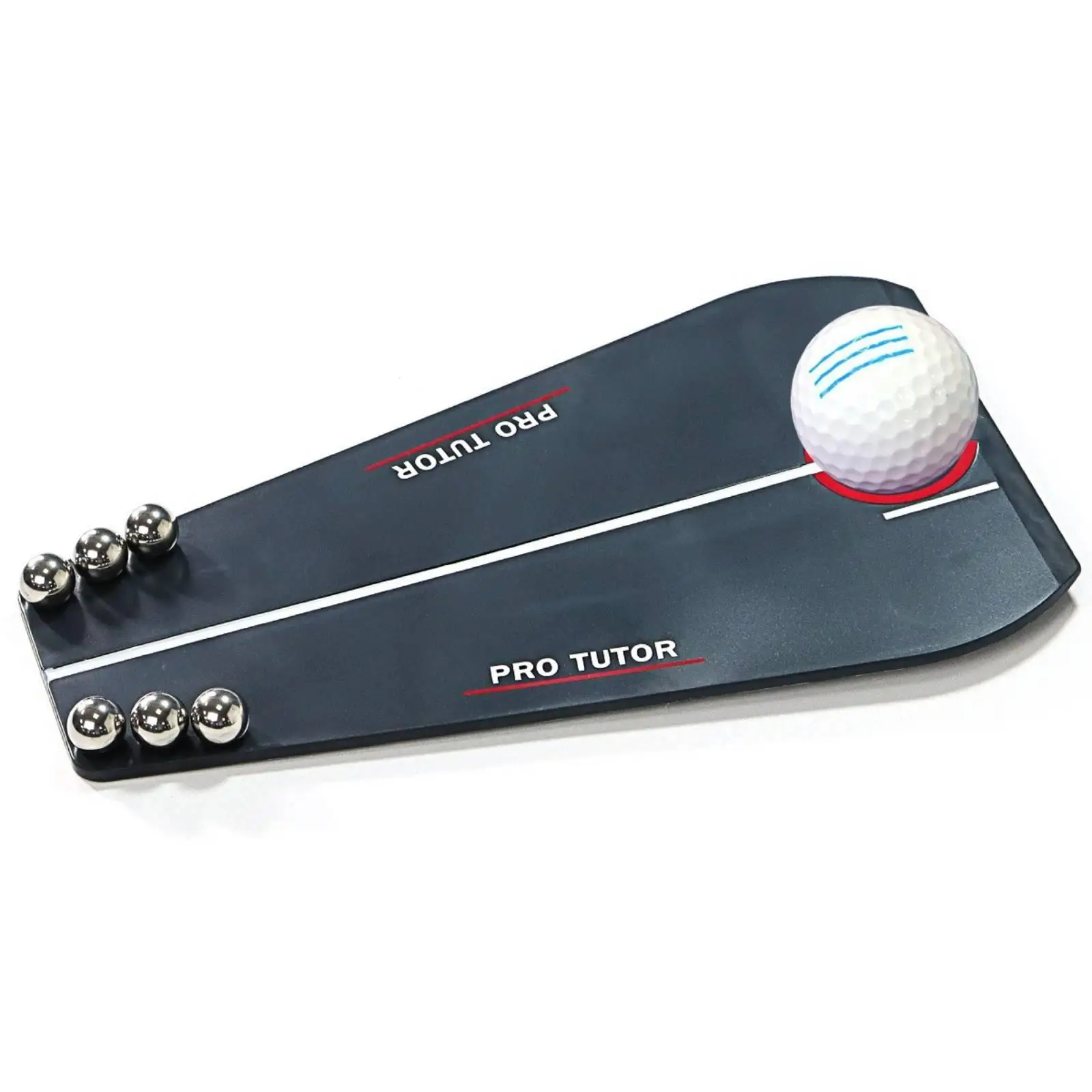 ABS Golf Putter Practice Board with Printed Path Graphics for Aim Refinement and Training Aid