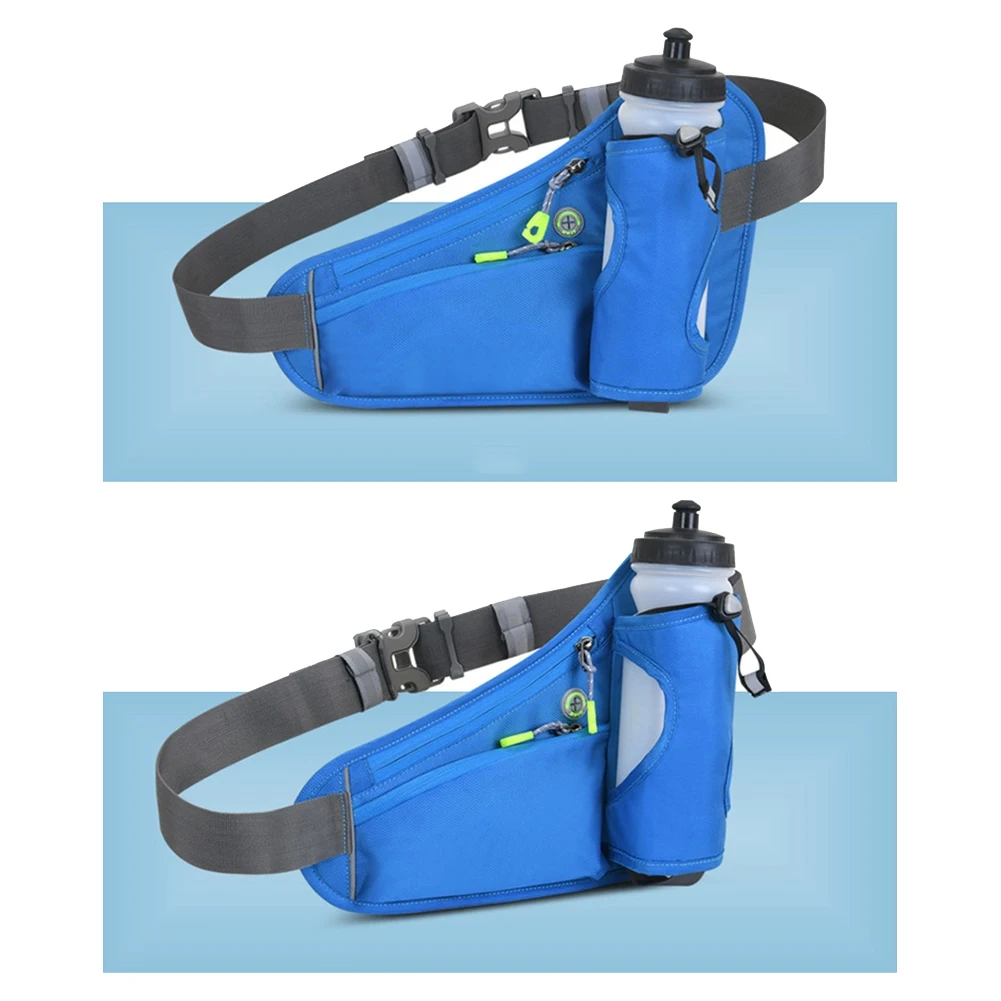 Sports Hydration Belt Bag Pack Bum Bag with Water Bottle Holder for Men Women Running Cycling Hiking Walking