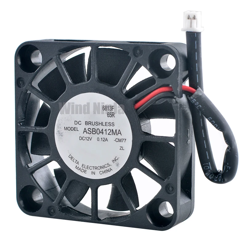 ASB0412MA Ventilador Axial, Interruptor de Alimentação, 4cm, 40mm Ventilador, 40x40x10mm, DC12V, 0.12A, 2Pin