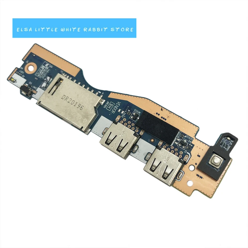 FOR LENOVO ideapad 5-15IIL05 81YK USB SD CARD READER POWER BUTTON BOARD 5C50S25036 NS-C681