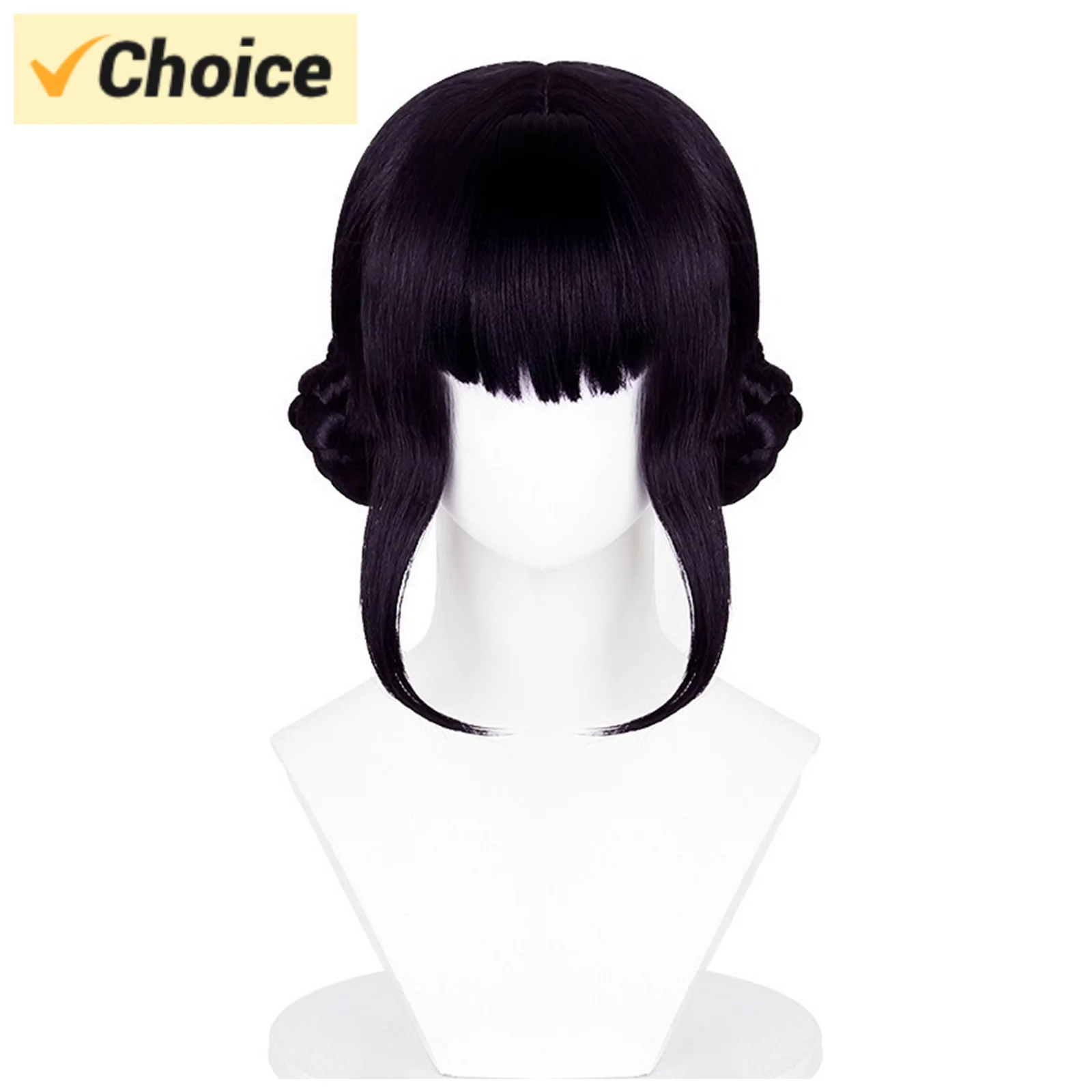 (Sans support de Mannequin) accessoires de Costume de chasseurs de perruque de Cosplay d'Halloween avec capuchon de poignée de perruque en dentelle réglable