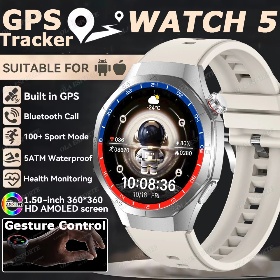 

Новые GPS-трекеры, умные часы, пульсометр, кислород в крови/давление, монитор здоровья сна, контроль жестов, водонепроницаемые часы 5, умные часы