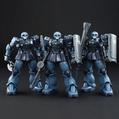 GTO HG 1/144 MS-05 ZakuⅠ 블랙 트라이 스타 Mech 조립 모델 키트 액션 피규어 데스크탑 장식 인형 어린이 장난감 선물