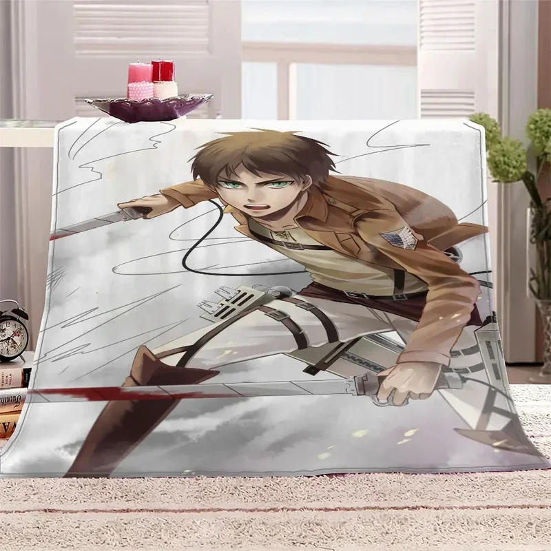 Cute Throw Blanket Luxury Attack on Titan Blanket Sofa Blankets King Size Home and Decoration Thermal Blankets for Bed Cobija@0