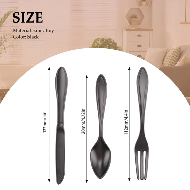 A01V-Door Handle 3-Handle Kitchen Handle - Black