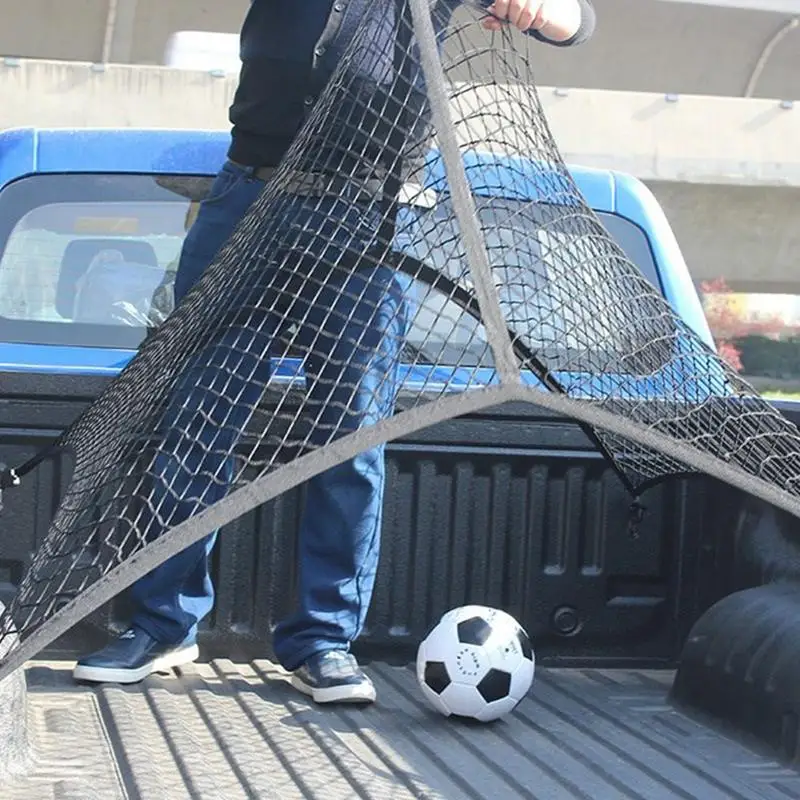 Trunk Cargo Net Flexible Polyester Trunk Net Hook Fixed Universal Car Interior Accessories Multifunctional Roof Storage