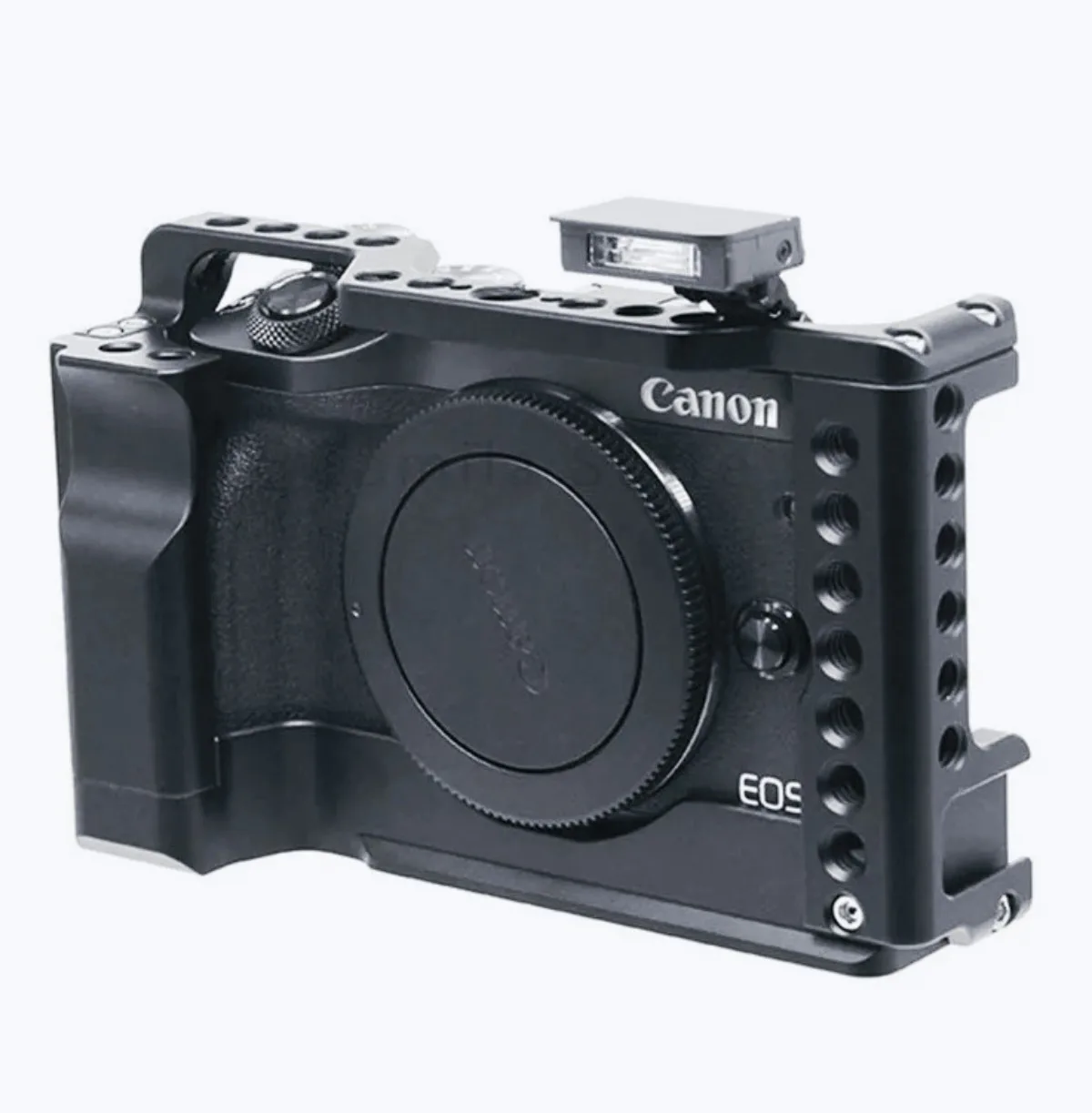 Full Cage for Canon EOS M6 ii Mark2 Camera Vlog Video Shoot Stabilizer Frame Rig 1/4 3/8 Arca-Swiss RRS for Monitor Holder Flash