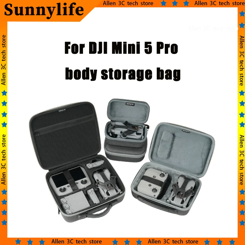 For Sunnylife Dji Mini 5 Pro Body Bag Portable Waterproof Hand-Held Storage Bag Multifunctional Crossbody Bag Drone Accessori