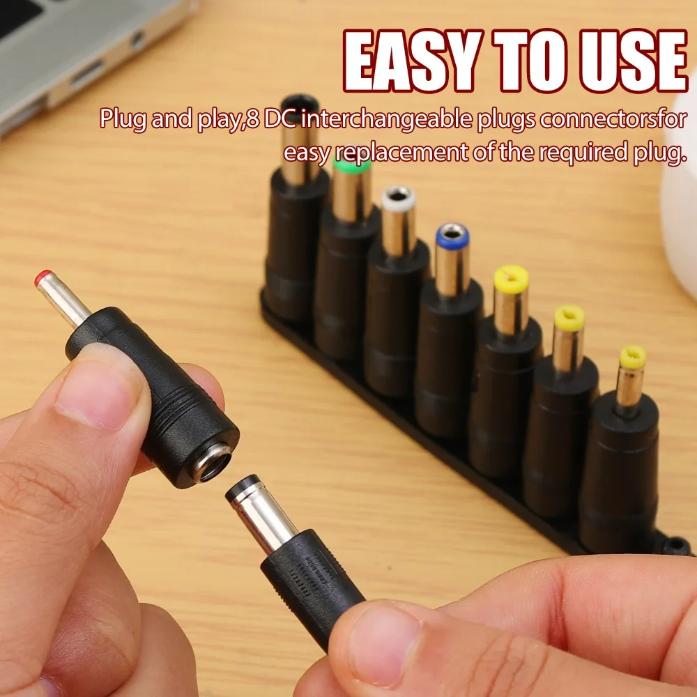 Type C To DC PD Adapter Cable with Adapter Adjustable 5V/9V/12V/15V/20V Boost Line Type-C to DC Cables for Wifi Router Laptops