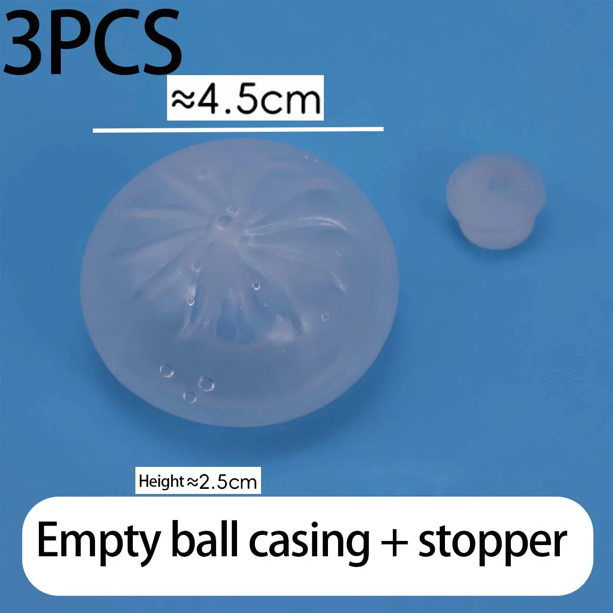 3er-Set Dumpling Squishy Weiche TPR Leere Hüllen zum Selbstgestalten mit Schaumstoffperlenfüllung – Stressabbau-Fidget-Spielzeug, Blanko-Bastelbedarf mit Stopfen