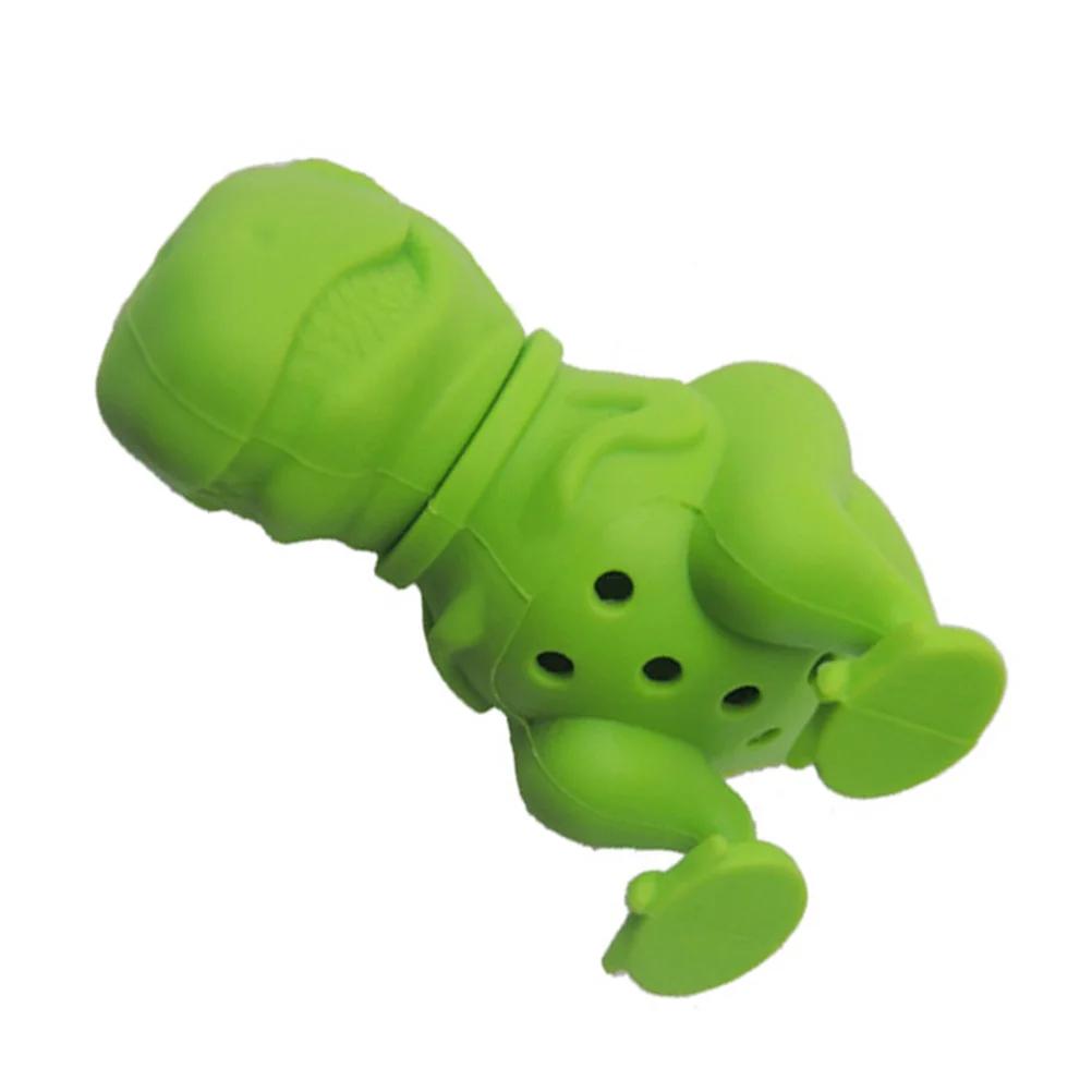 

Silicone Dinosaur Infuser Green For Loose Leaf Filtering Easy Clean Kitchen Gadget Tool Silicone Tea Filter Dinosaur Tea