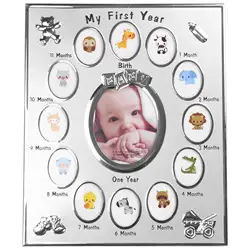 Kids Photo Frame My First Year Baby Gift Kids Birthday Gift Home Family Decoration Ornaments 12 Months Picture Frame