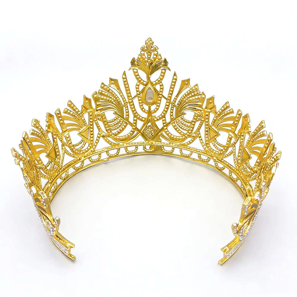 Levery Gold Crystal Crowns for Women Queen Tiara for Women Bridal Wedding Prom Princess Birthday Decorations Birthday Crown