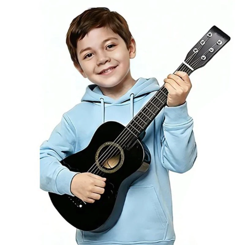 Children Guitar 25 Inch Small Guitars 12 Tone Wooden Mini Guitar Kids Beginners Six String Practice Guitars Musical Instruments