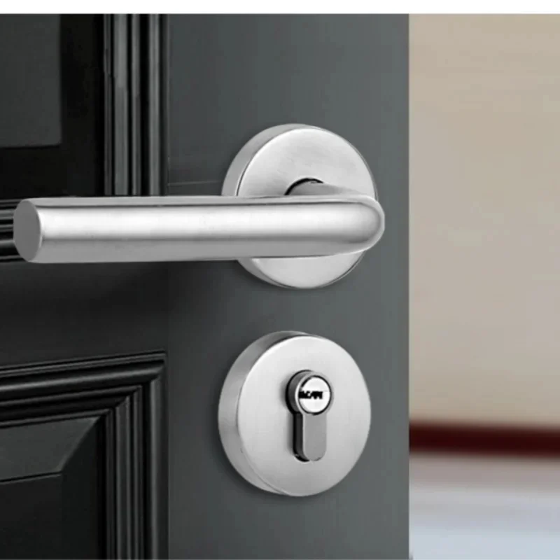 Rustproof 1Pc Stainless Steel Barn Door Handles Interior Background Wall Invisible Door Handle Single-sided Wooden Door Knob Hom