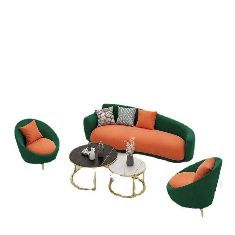 

Reception sofa living room small apartment clothing store combination sofa