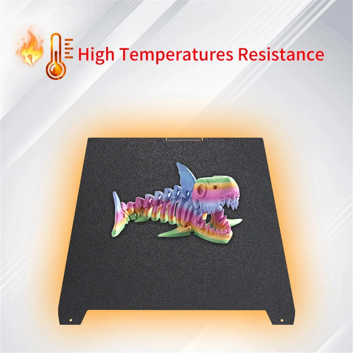 ABLG For K2 Plus PEI Frosted Build Plate Excellent Adhesion High Flatness High Strength and Wear Resistance