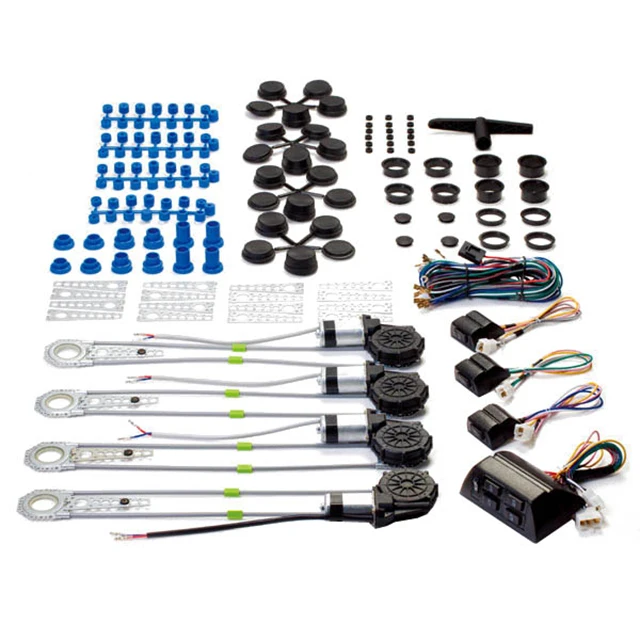 Promata High Quality 12V Universal Electric Power Window Kit Powerful Quiet Motors Door Panel Installation 12V/24V Windows