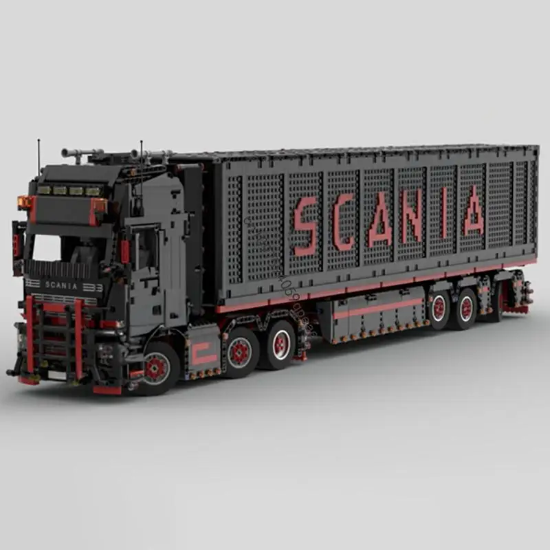 

Новый 3868 шт., прицеп City Engineering Series для модели грузовика Scania, творческие идеи «сделай сам», детские игрушки, подарок на день рождения, технологические блоки Moc