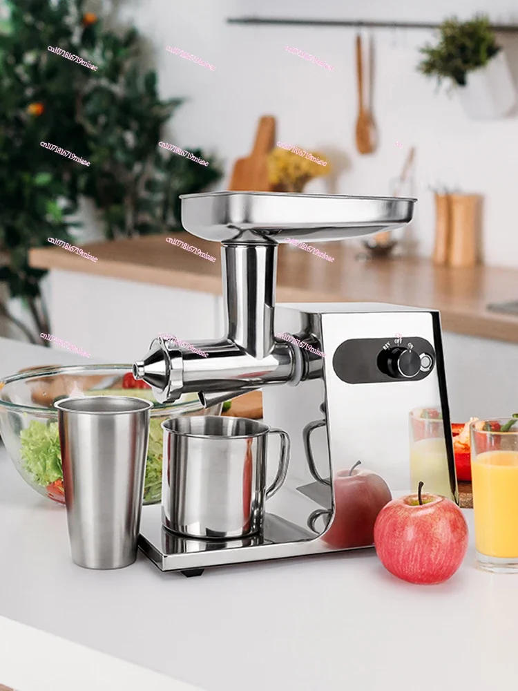 All stainless steel juicer automatic commercial electric juice machine fruit vegetables wheat grass ginger pomegranate orange