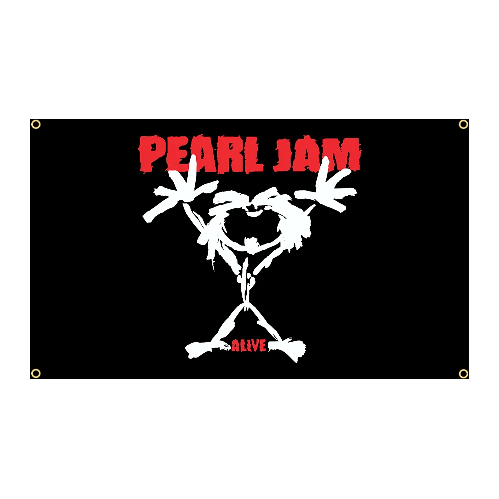 90x150cm Pearls JAM Alive Flag Polyester Printed Rock Band Banner Party or Bedroom For Decoration