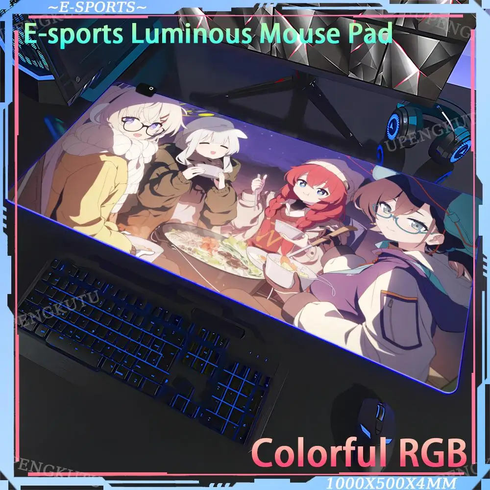 Mouse Pad gaming mouse pad RGB Gaming accessories game B_blue_Archive Computer desk pad mouse Desk pad