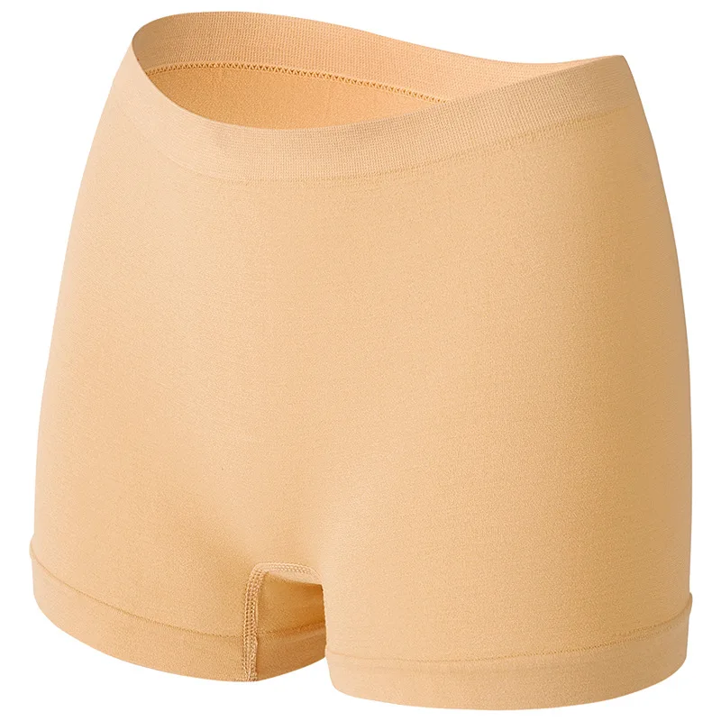 Safety pants female invisible boxer briefs can be worn outside to raise the hip mid-waist four corners