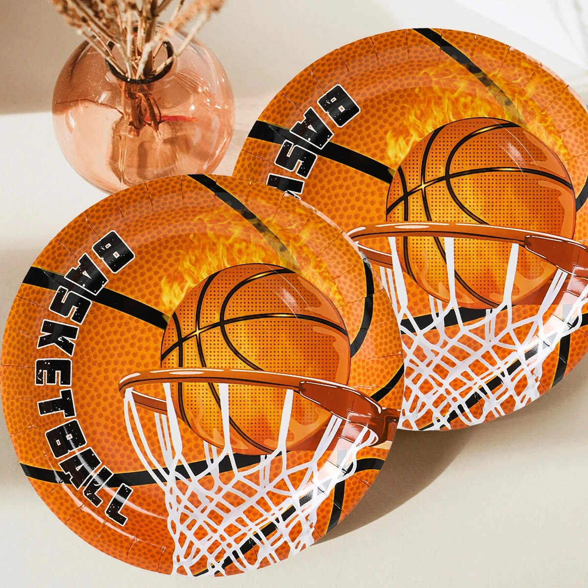 

Basketball Theme Tableware Birthday Party Decoration Sports Paper Cup Plates Boys Kids Baby Shower Favors Birthday Party Supplie