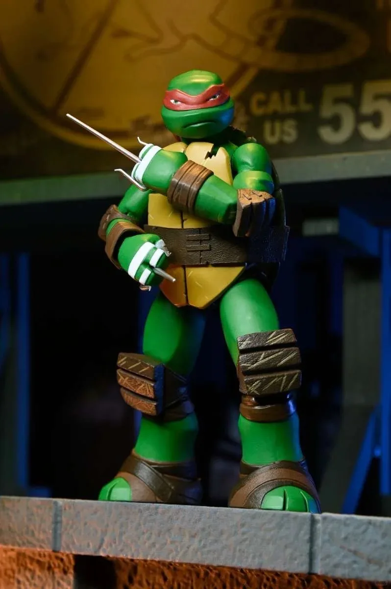 Nuovo genuino Neca 7 pollici Teenage Mutant Turtles 2012 Versione animata Schneider Fanteria e tartaruga Quattro fratelli Figure regalo