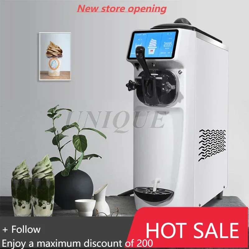 Portátil comercial italiano mini fabricante de sorvete 220/110v mesa de mesa máquina de sorvete macio rolo macio servir duro doméstico