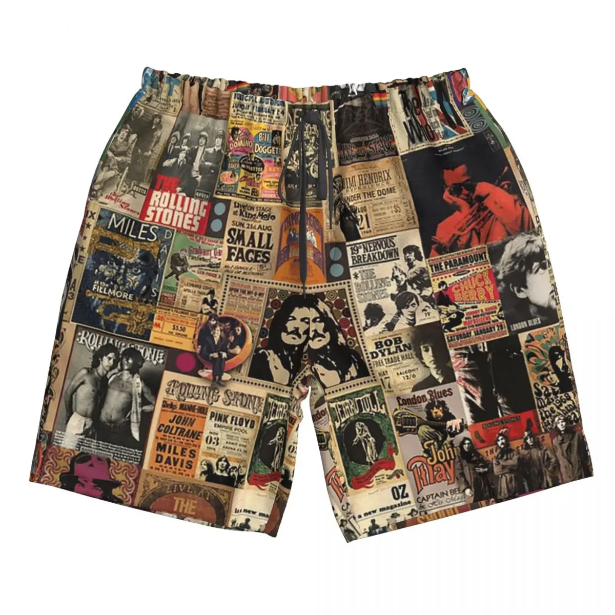 

Rock N' Roll Stories Trunks Beach Board Shorts Casual Quick Dry Swim Summer Men Pants