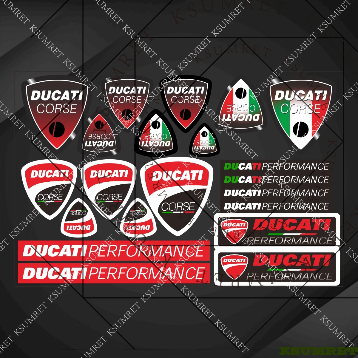 

Виниловая наклейка для мотоциклетного шлема Ducati