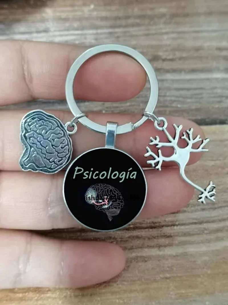 1pc Brand New Keychain Medical Anatomy Key Brain Heart Nerve Cell Shaped Keychain Doctor And Nurse Bag Chain Jewelry Gift Psycho