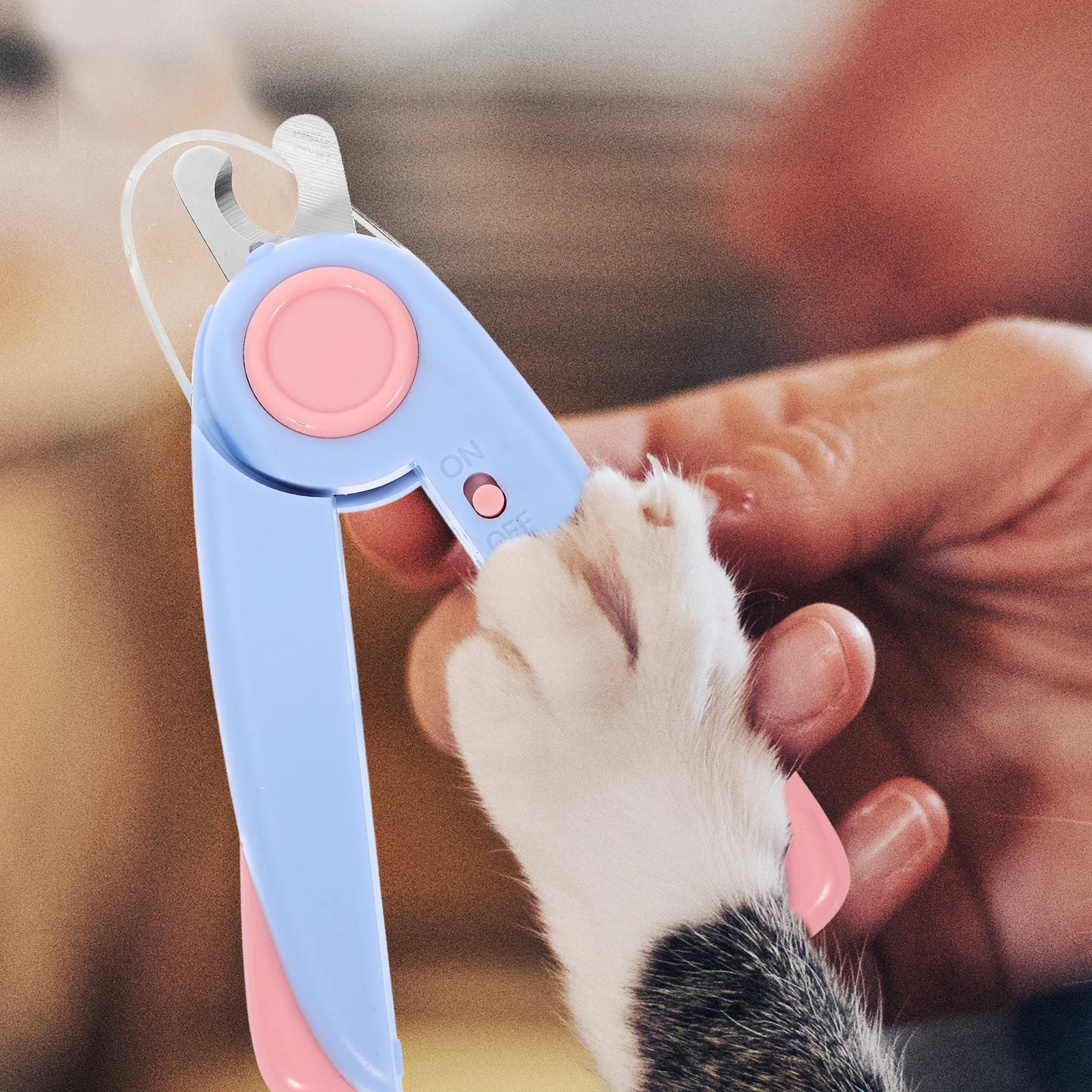 

Pet LED Light Nail Clippers for Cats Dogs Stainless Steel Safe Trimming Cat Dog Nail Scissors Supplies Indoor Pets Grooming