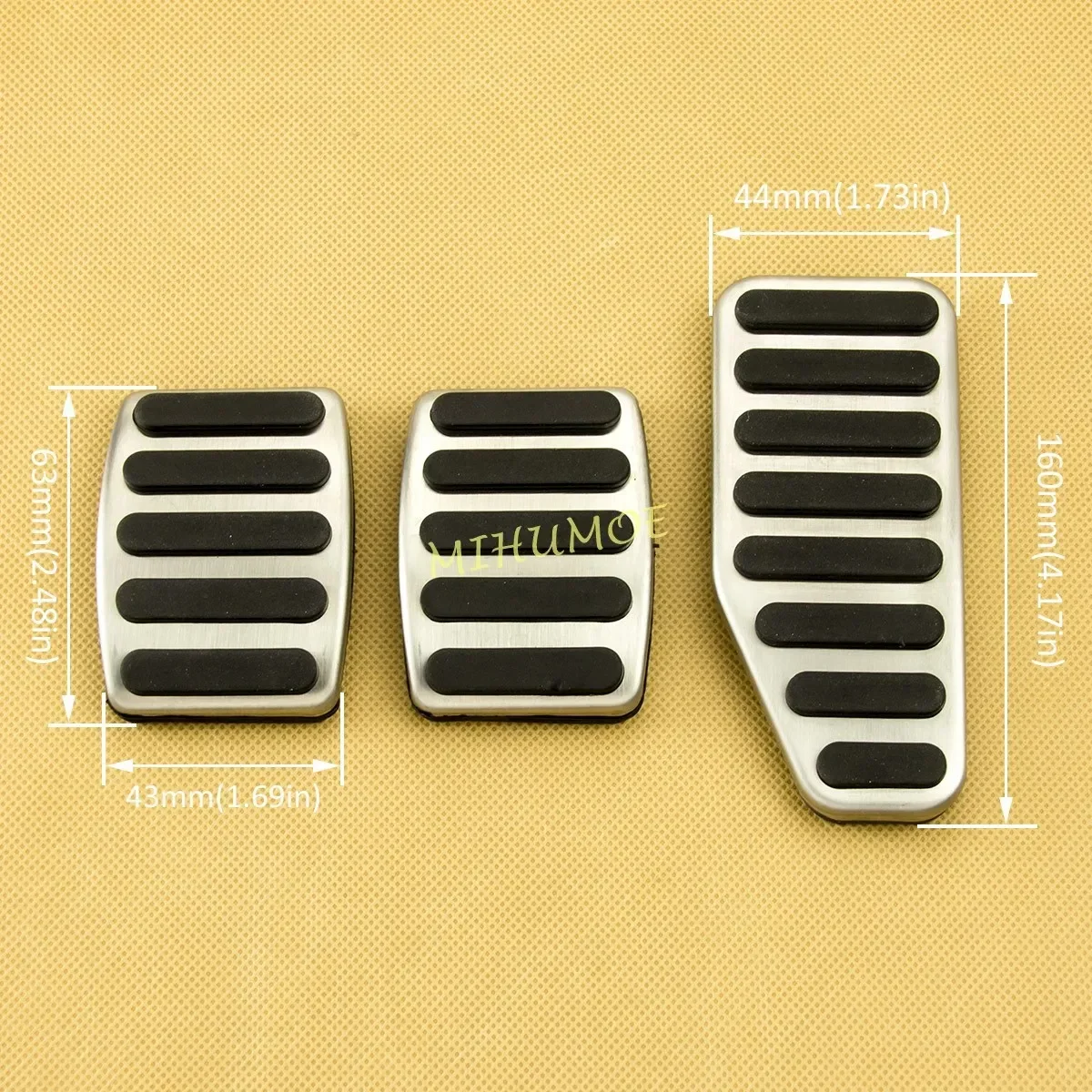 For Suzuki Jimny Swift Ignis Baleno 2011-2025 Stainless Steel Manual Clutch Brake Gas Pedal Cover 2019 2020 2021 2022 2023 2024