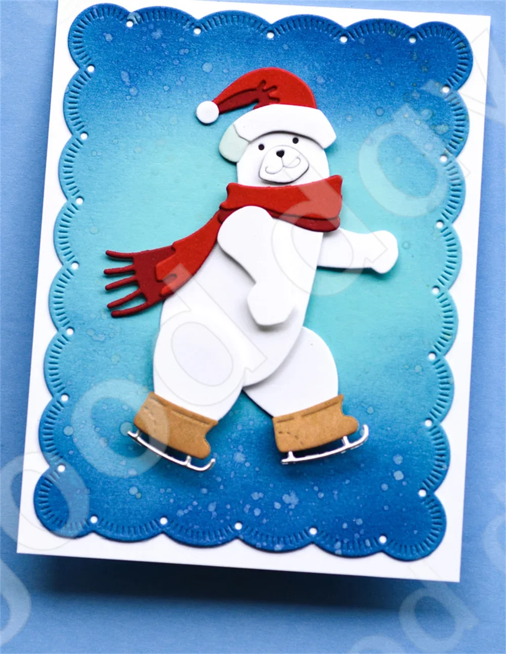 2024 New Arrival Craft Metal Cutting Dies and Hot Foil Christmas Bear Drift Snowflake Snowman Pinecone Scrapbook Greeting cards