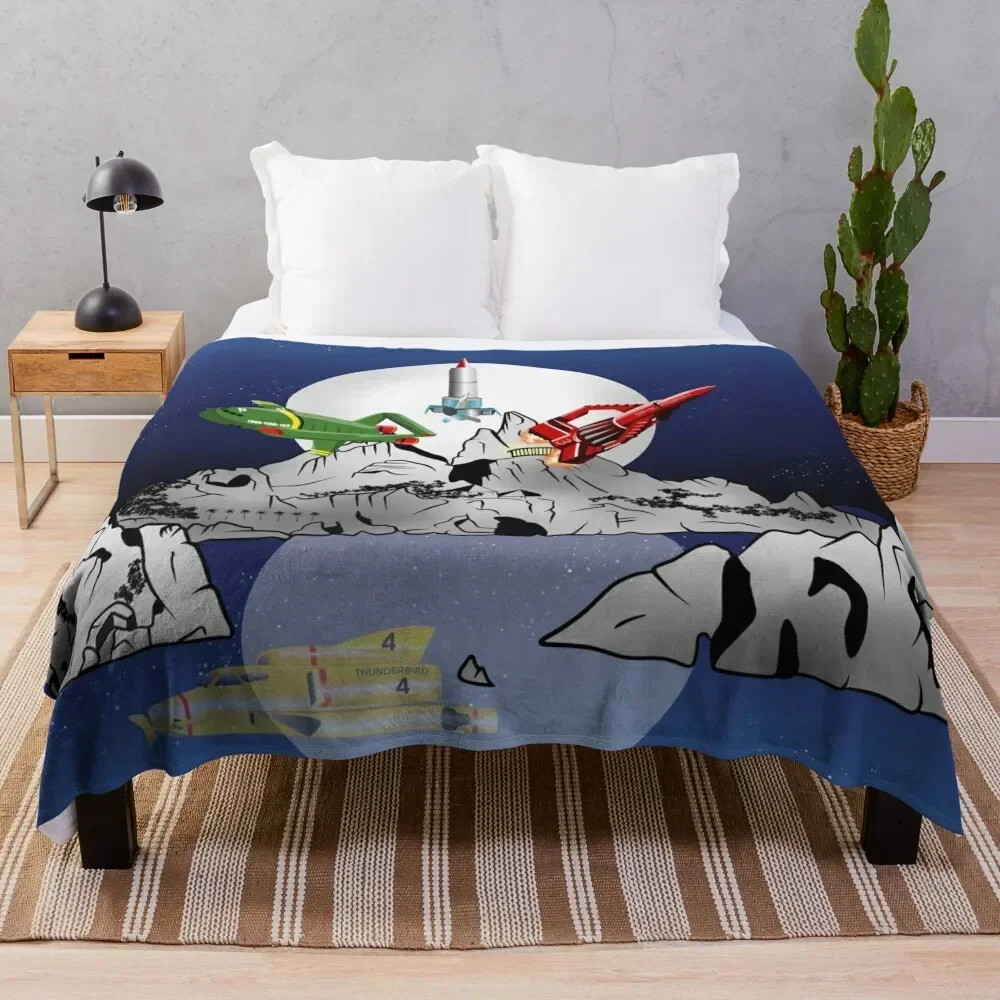 Thunderbirds Tracy Island Throw Blanket Furrys heavy to sleep Comforter blankets and throws Blankets