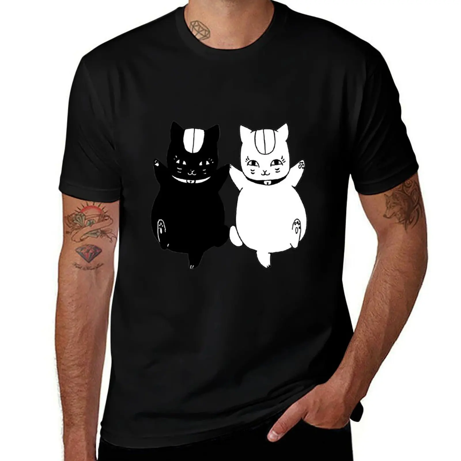 Nyanko Sensei and Nisenyanko T-Shirt Big and Tall Loose Fit T-Shirt